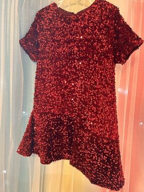 Zara Red Sequin/Lola white sequin dresses